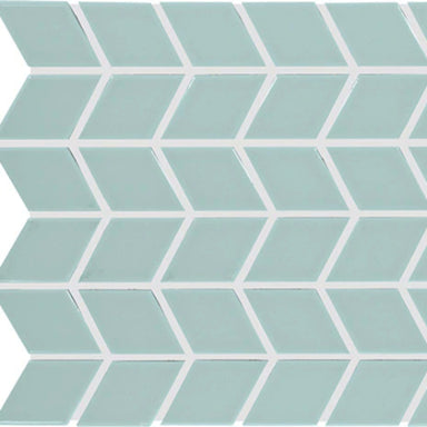 Color Wheel Retro in Spa Chevron Tile