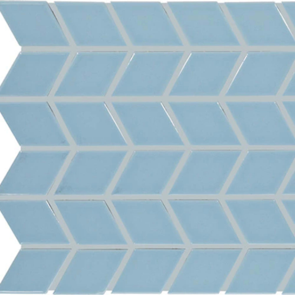 Color Wheel Retro in Waterfall Chevron Tile