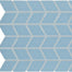 Color Wheel Retro in Waterfall Chevron Tile