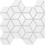 Color Wheel Retro in Arctic White 3d Cube Tile