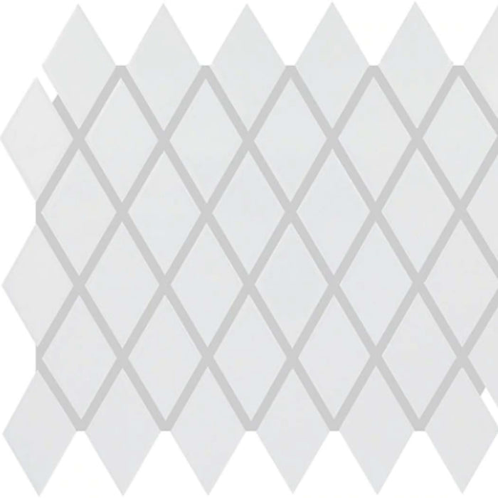 Color Wheel Retro in Arctic White Arabesque Tile