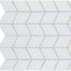 Color Wheel Retro in Arctic White Chevron Tile