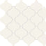 Color Wheel Retro in Matte Arctic White Arabesque Tile