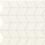 Color Wheel Retro in Matte Arctic White Chevron Tile