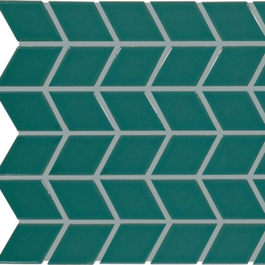 Color Wheel Retro in Peacock Chevron