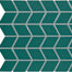 Color Wheel Retro in Peacock Chevron Tile