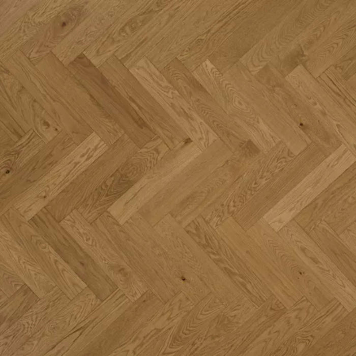 Gault Estate Herringbone in Woven Wicker Oak Hardwood
