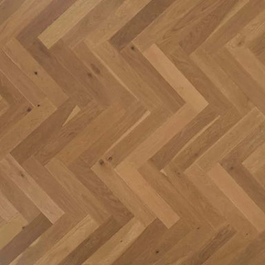 Gault Estate Herringbone in English Brown Oak Hardwood