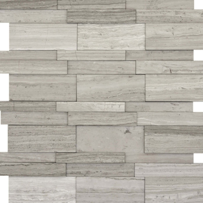 Metro in Gray - 3d Linear Honed Natural Stone