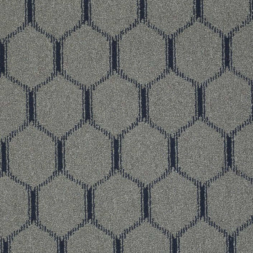 Ogee in Blue Knight Carpet