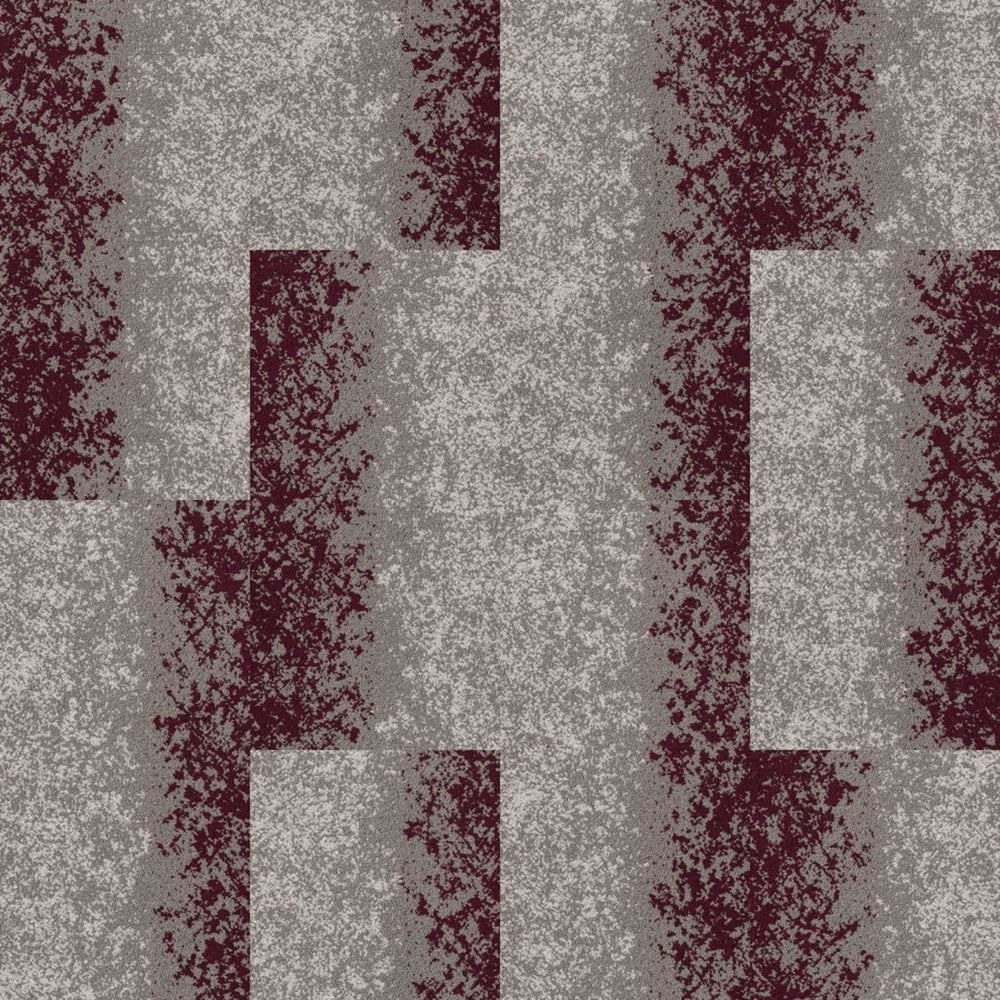 Landing Edge Tile in Brilliant Flora Carpet Tile