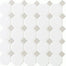 Octagon & Dot in Matte White With 44 Gray Gloss Dot 2x2 Tile