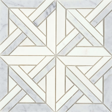 Alluro in Mini Castle Silver 12" X 12" Natural Stone
