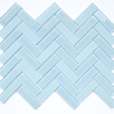 Charisma in Poise Herringbone Glass Tile