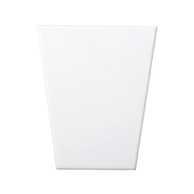 Code in White 5" X 6" Wedge High Glass Tile