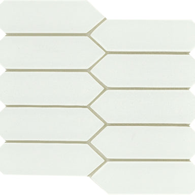 Concept in White Picket Glass Tile