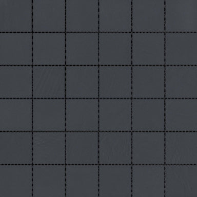 Council in Black 2" X 2" Mosaic Mesh Matte Tile