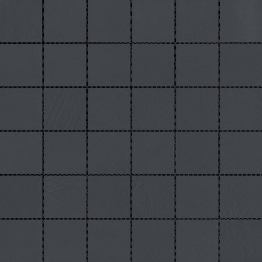 Council in Black 2" X 2" Mosaic Mesh Matte