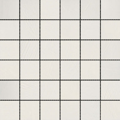 Council in Ivory 2" X 2" Mosaic Mesh Matte Tile