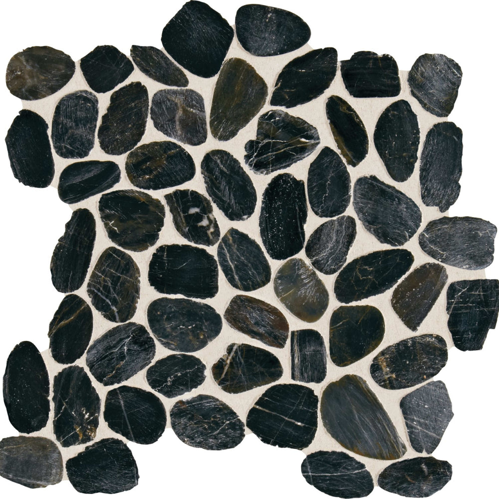 Decorative Accents in Black River - River Pebble Natural Stone