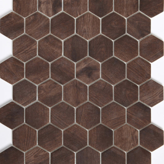 Echo in Brown 2" Hexagon