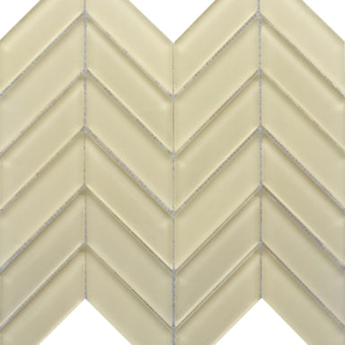 Edge in Cream Glass Tile
