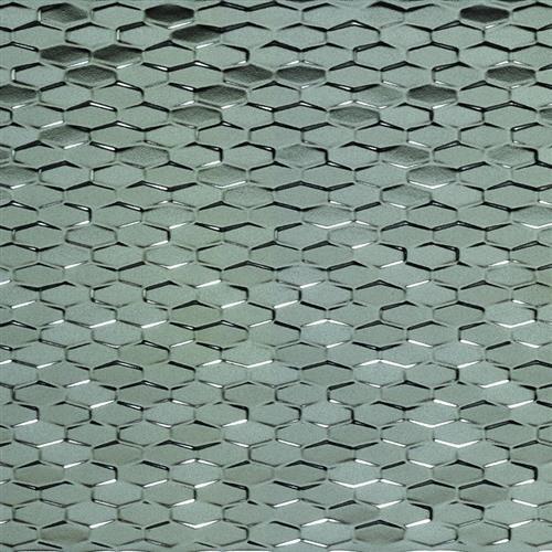 Artwork in Silver Mini Hexagon 12"x35"