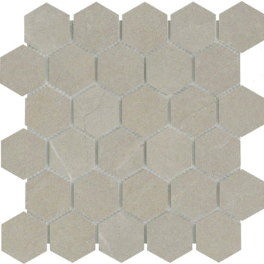 Solara in Meriva-2" Hex Mosaic Tile
