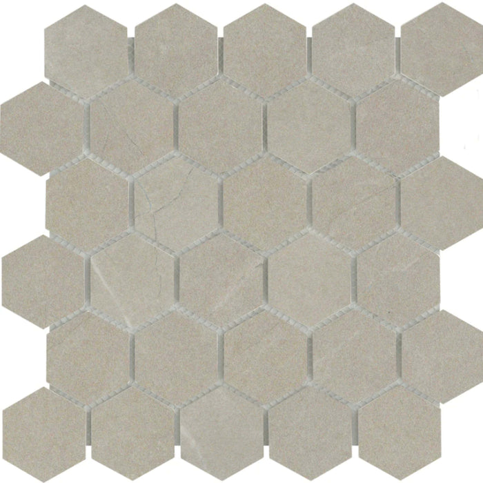 Solara in Meriva-2" Hex Mosaic Tile