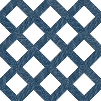 Geometry in Frame Navy 10" X 10" Tile