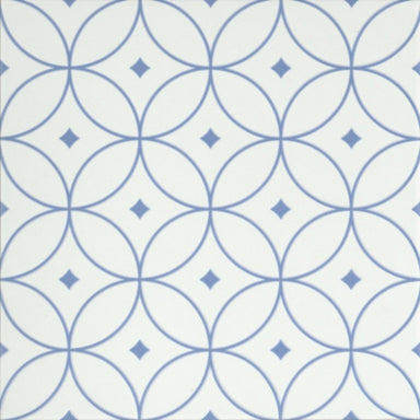 Geometry in Atom Blue 10" X 10" Tile