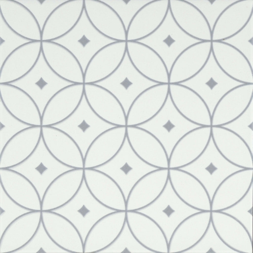 Geometry in Atom Gray 10" X 10" Tile