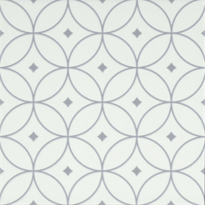 Geometry in Atom Gray 10" X 10" Tile