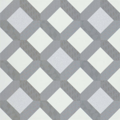 Geometry in Frame Gray 10" X 10" Tile