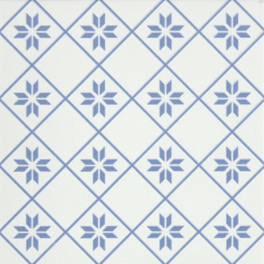 Geometry in Petal Blue 10" X 10"