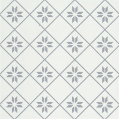Geometry in Petal Gray 10" X 10" Tile