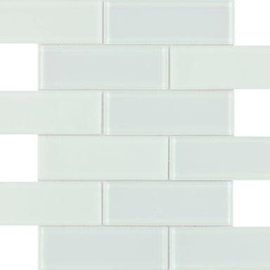 H2O in White Glass Tile