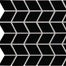 Color Wheel Retro in Black Chevron Tile