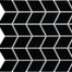 Color Wheel Retro in Matte Black Chevron Tile