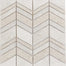 Limestone in Ivory Chevron Mosaic 12"x12" Natural Stone
