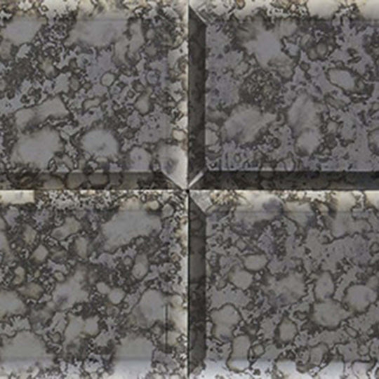 Lavaliere in Black Antique Mirror Straight Joint