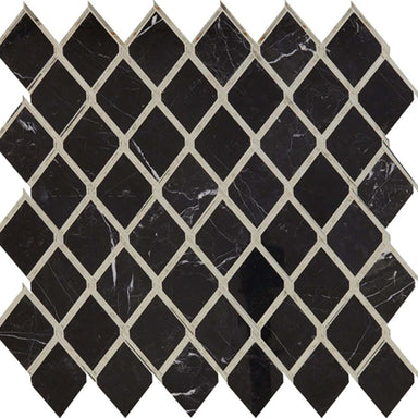 Lavaliere in Nero Marquina /Antique Mirror Chain Link Tile