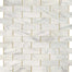 Lavaliere in Alluring White/Brass Melded Tile