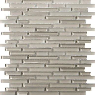 Lucente in Morning Fog / Linear Glass Tile