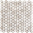 Metro in Cream - 1" Mixed Hexagon Honed Natural Stone