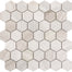 Metro in Cream - 2" Mixed Hexagon Honed Natural Stone