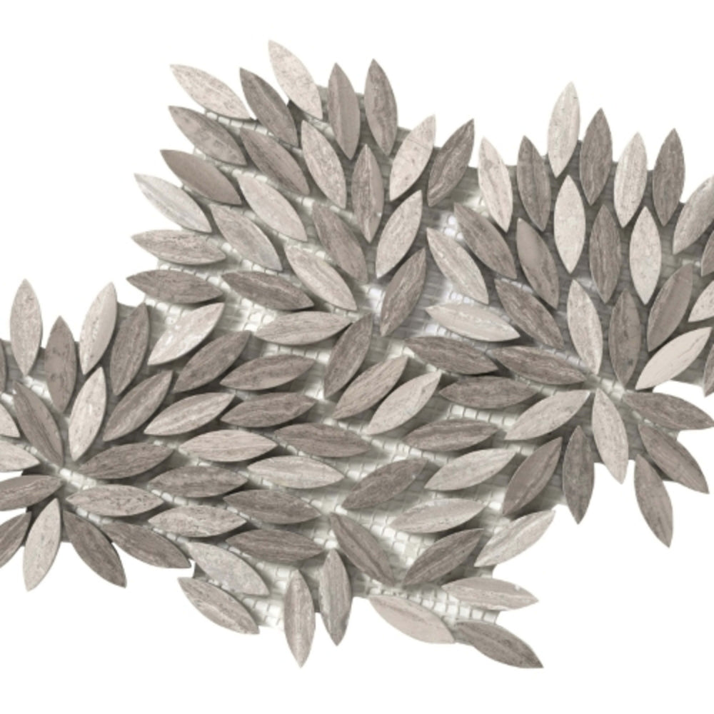 Metro in Gray - Leaf Honed Natural Stone