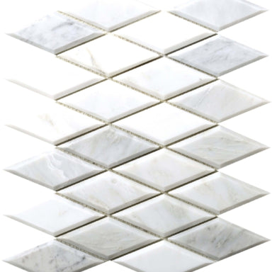 Marble Winter Frost in Winter Frost Diamond Mosaic - Mesh Mosaic Natural Stone