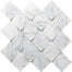 Marble Winter Frost in Winter Frost Cushion Mosaic - Mesh Mosaic Natural Stone