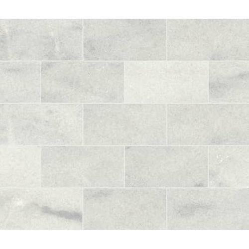 Parksville Stone in Yukon White Marble - 12x12 Honed Tile